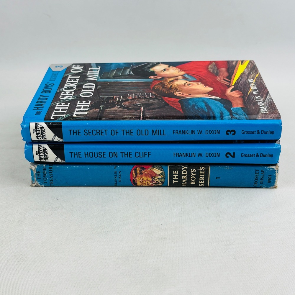 Hardy Boys Mystery Stories Books 1-3‎ Lot Grosset & Dunlap Hardcover Dixon